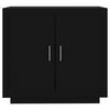vidaXL Sideboard Black Engineered wood Medium Sideboard Rectangular
