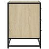 vidaXL Drawer Cabinet Sonoma oak Engineered wood, metal Medium