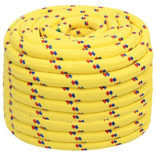 vidaXL Boat Rope Yellow 0.79 " 164.0 ' Polypropylene