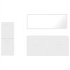 vidaXL Bathroom Furniture Set White Engineered wood, acrylic Medium