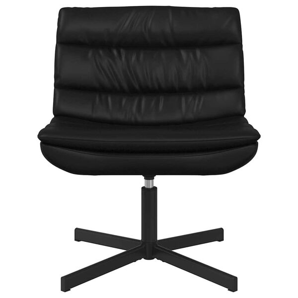 vidaXL Swivel Chair Black 63 x 75 x 76 cm PU