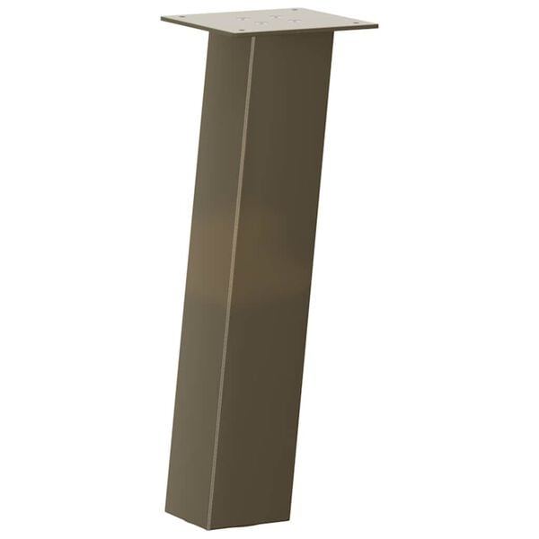vidaXL Coffee Table Leg Natural Steel Powder-coated steel 16.5 in