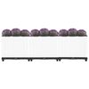 vidaXL Raised Bed White Polypropylene 47.2 x 15.7 x 15.0 in Durable