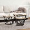 vidaXL Coffee Table 3 pcs Sonoma oak 19.7" x 19.7" x 15.7