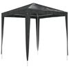 vidaXL Party Tent Anthracite Polyethylene, Steel 6.6ft x 6.6ft