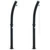 vidaXL Solar Shower Black PVC, ABS, aluminum 84.3 in height Portable