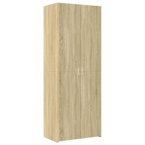 vidaXL Highboard Sonoma Oak 27.6"x16.7"x72.8" Engineered Wood