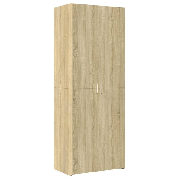 vidaXL Highboard Sonoma Oak 27.6"x16.7"x72.8" Engineered Wood