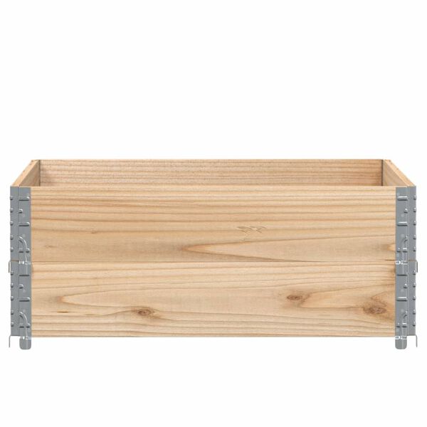 vidaXL Garden Planter Natural Wood Solid Pine Wood Large Foldable