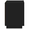 vidaXL Bedside Cabinet Black Engineered wood Medium Modern