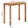 vidaXL Bar Table Multicolor Solid reclaimed wood Medium Durable