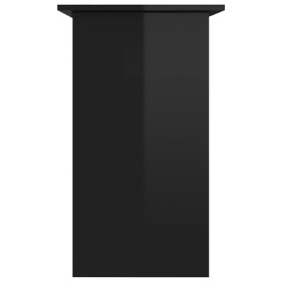 vidaXL Desk High Gloss Black 31.5" x 17.7" x 29.1" Engineered Wood