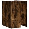 vidaXL Bedside Cabinet Smoked oak Engineered wood Medium Bedside Cabinet