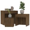 vidaXL Nesting Table Set of 3 Brown oak Engineered wood