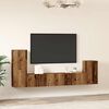 vidaXL TV Cabinet Set Set of 4 Old wood Engineered wood TV Cabinet Set