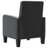 vidaXL Armchairs Black PVC, Cotton, Polyester, Polyurethane Standard