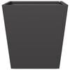 vidaXL Garden Planter Black Cold-rolled Steel 15.7x15.7 in Durable