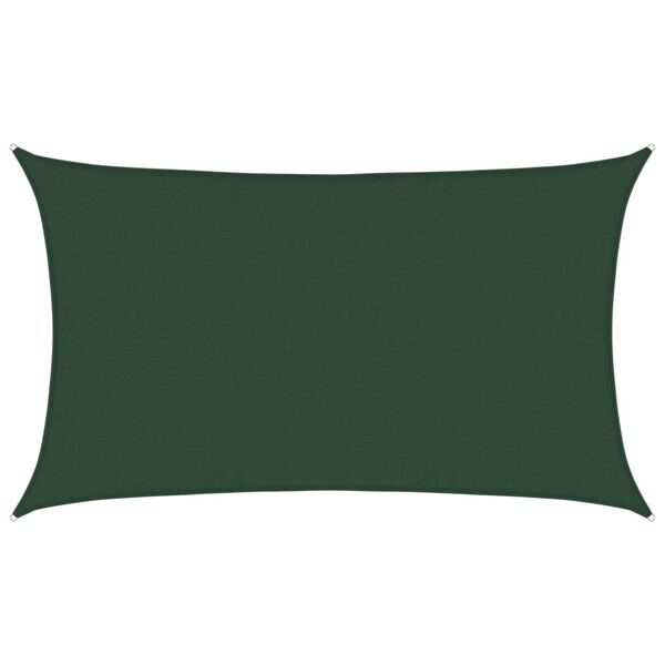 vidaXL Sunshade Sail 1.75 oz/ft² Dark Green 16.4x26.2' HDPE