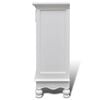 vidaXL Cabinet White MDF, Pine Wood, Iron Medium Cabinet Rectangular