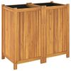 vidaXL Garden Planter Natural Wood Solid Acacia wood Medium