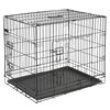 Kerbl Pet Crate Black Metal, Plastic Medium Collapsible Pet Crate