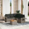 vidaXL Garden Sofa Set Grey