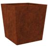 vidaXL Garden Planter Set of 2 Brown Weathering Steel Large Durable