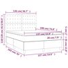 vidaXL Box Spring Bed Black, White