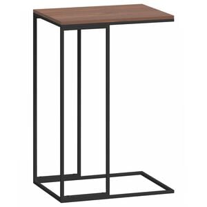 vidaXL Side Table Black Engineered wood, iron Medium Durable