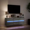 vidaXL TV Wall Cabinet Grey Sonoma Engineered Wood Medium