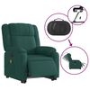 vidaXL Electric Stand Up Massage Recliner Chair Dark Green