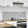 vidaXL Kitchen Backsplash 2 pcs Light Grey 27.56 x 15.75 in