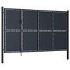 vidaXL Garden Gate Steel 137.8x59.1" Anthracite