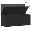 vidaXL Storage Box Black 35.4"x13.8"x13.8" Engineered Wood