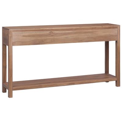 vidaXL Console Table 57.1"x11.8"x31.5" Solid Teak Wood