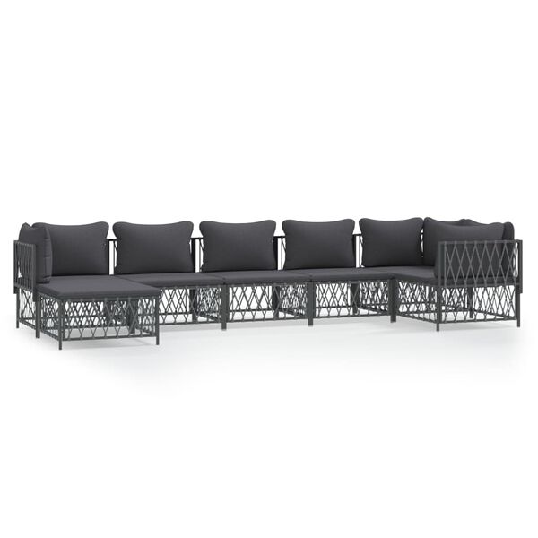 vidaXL Garden Lounge Set Anthracite