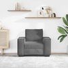 vidaXL Sofa Chair Dark gray Velvet One Seater Durable Armchair