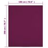 vidaXL Jersey Fitted Sheet Bordeaux 100% cotton 70.9 x 78.7 in Bedding