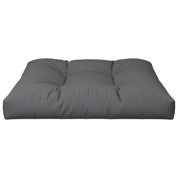 vidaXL Pallet Cushion Anthracite 27.6"x27.6"x4.7" Fabric