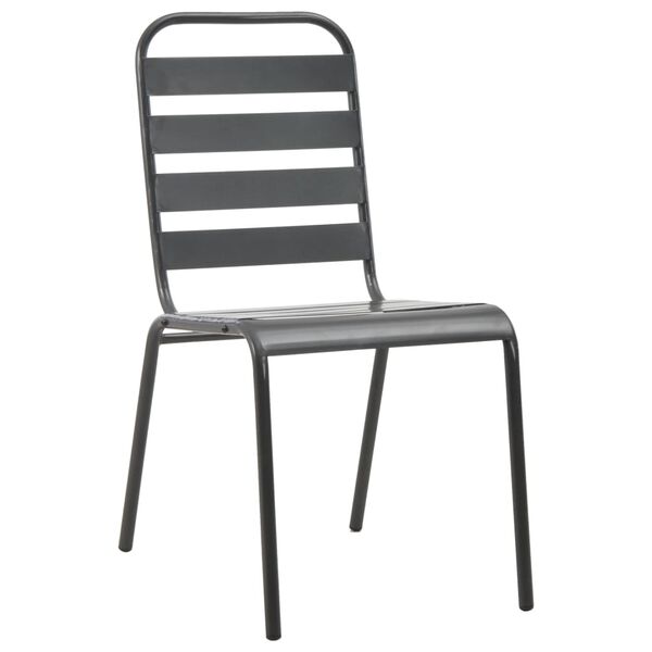 vidaXL Garden Chair Set Charcoal