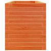 vidaXL Garden Planter Wax Brown Solid Pine Wood 43.3 x 15.7 x 17.9 in