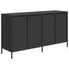 vidaXL Sideboard Black Cold-rolled Steel Sideboard Rectangular