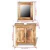 vidaXL Bathroom Furniture Set Various Natural Wood Shades Solid Mango Wood