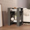 vidaXL Book Cabinet Grey Solid pine wood Medium Book Cabinet