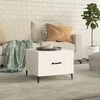 vidaXL Coffee Table White Engineered wood 20 x 20 x 15.7 in Coffee Table