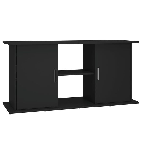 vidaXL Aquarium Stand Black Engineered wood 47.6 x 16.1 x 22.8 in