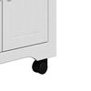 vidaXL Kitchen Trolley "BODO" White 28.3x17.7x31.5"