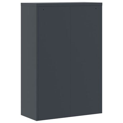 vidaXL File Cabinet Anthracite 35.4"x15.7"x55.1" Steel