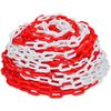 vidaXL Warning Chains 2 pcs Red and White Plastic 98.4 '(2x141816)