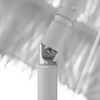 vidaXL Hawaii Beach Parasol White Polyester Tiltable Beach Parasol